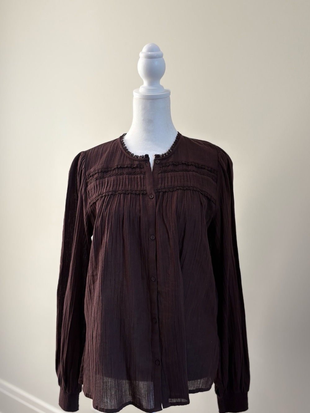 ME+EM Cotton Trim Blouse